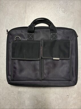 Targus Black Men's Laptop Briefcase with Front Pockets